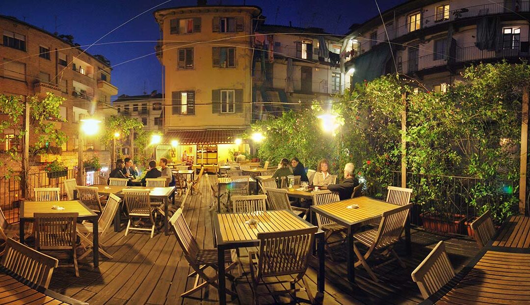 Cena in terrazza a Torino