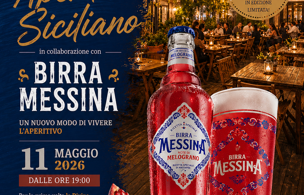 Aperitivo Siciliano a Torino: l’11 maggio arriva Birra Messina alla Divina Commedia